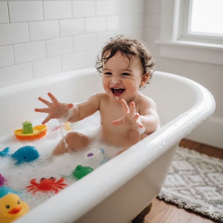 Donner le bain à bébé en toute sécurité