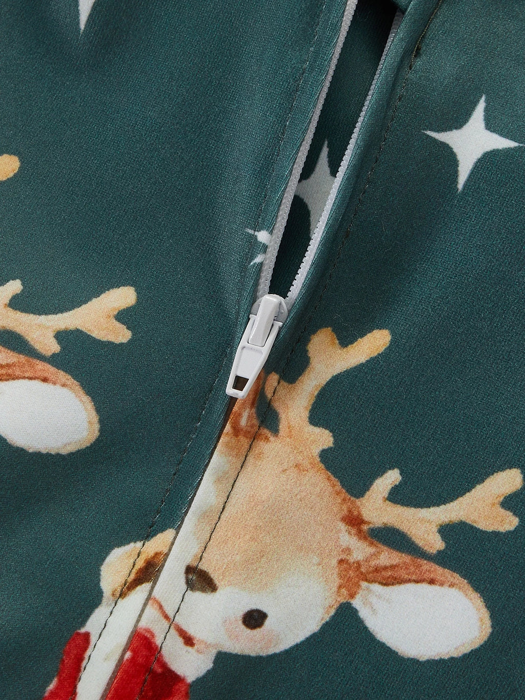 Newborn Green Snowman Bear Footed Christmas Jumpsuit Green