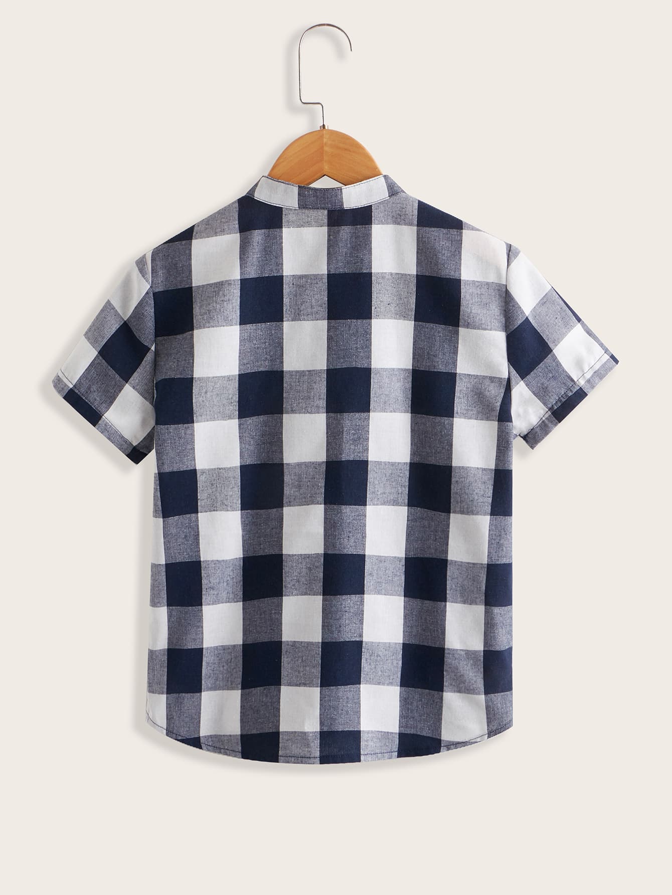 Chemise Garçon Carreaux Broderie Cheval