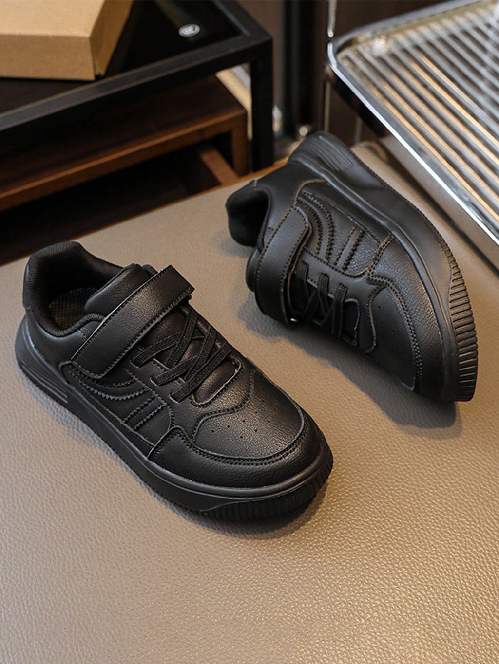 Boys' Black Student Board Shoes