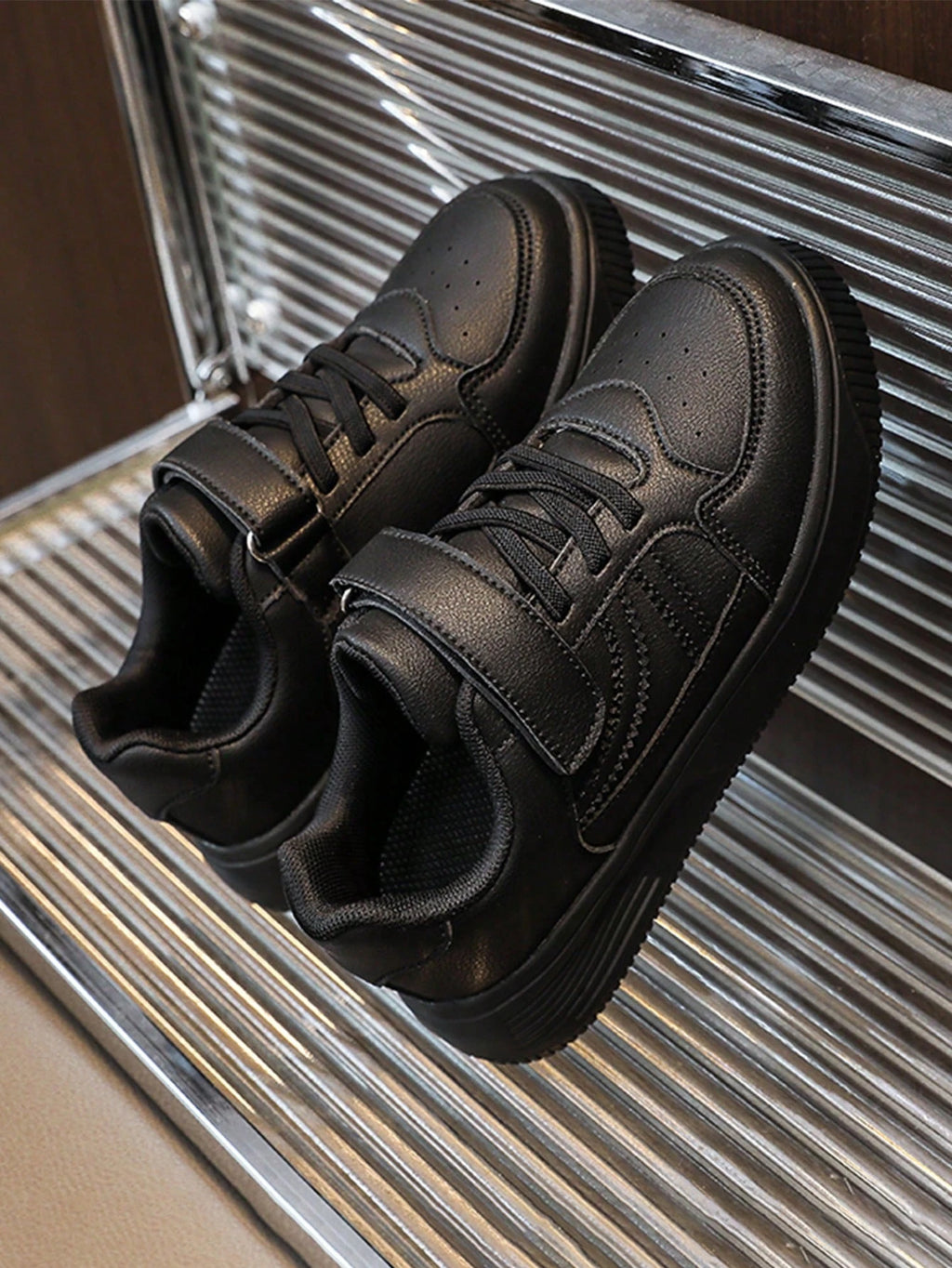 Boys' Black Student Board Shoes
