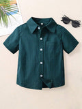 Boys' Gingham Print Shirt