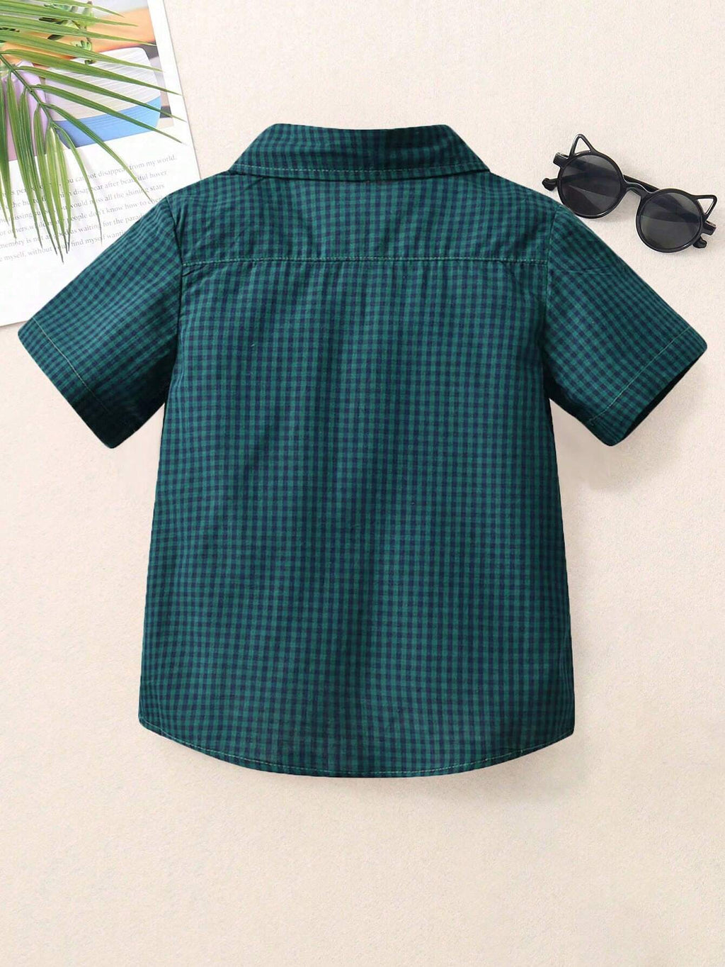 Boys' Gingham Print Shirt