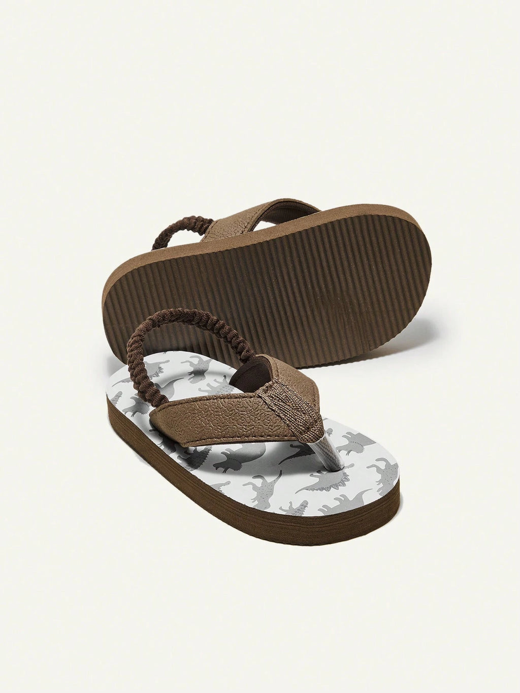 Cozy Pixies Baby Non-Slip Round-Toe EVA Summer Jelly Sandals with Elastic Heel Strap