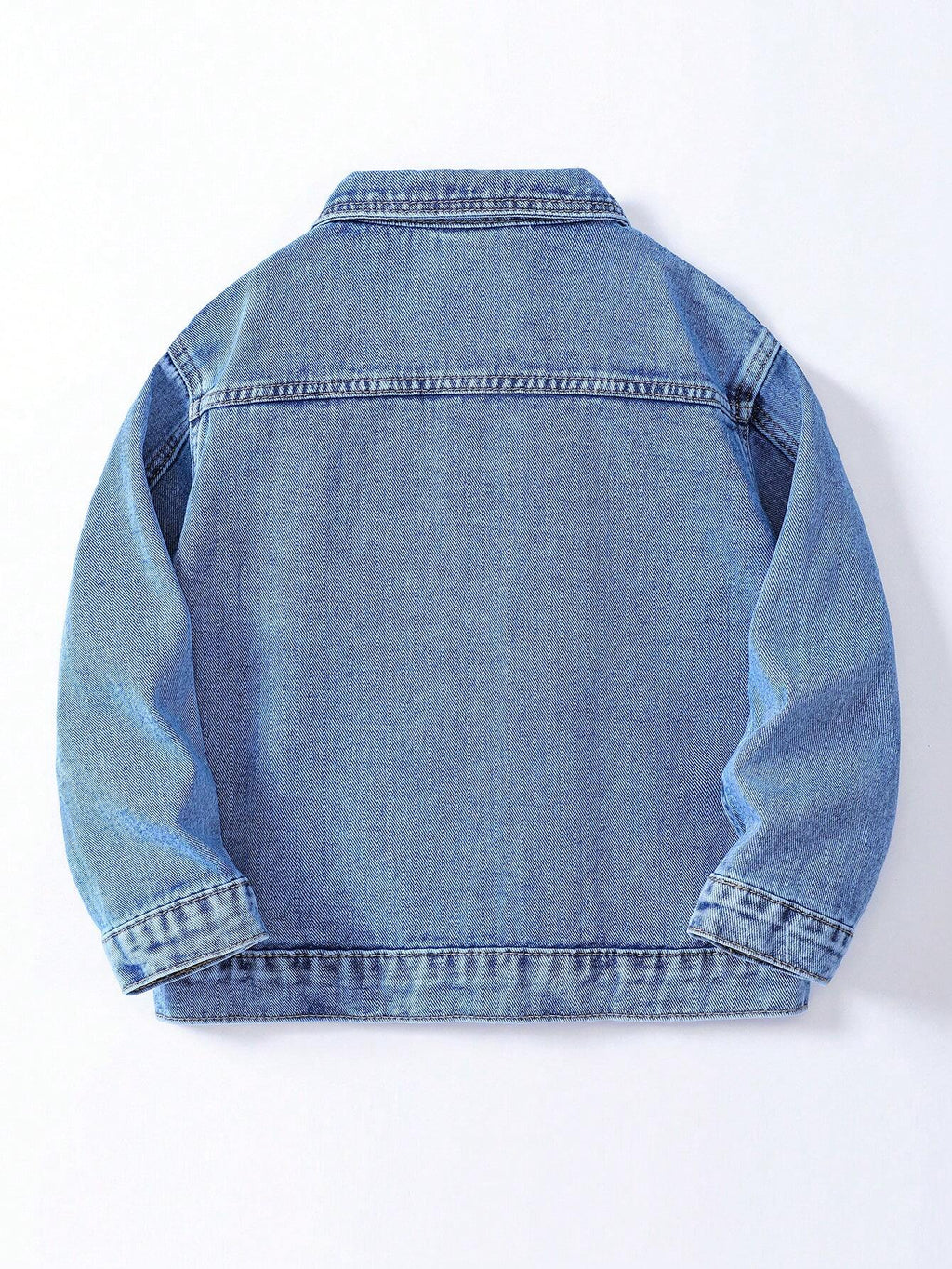 Bambinoo x Boys' Single-Breasted Long Sleeve Denim Jacket