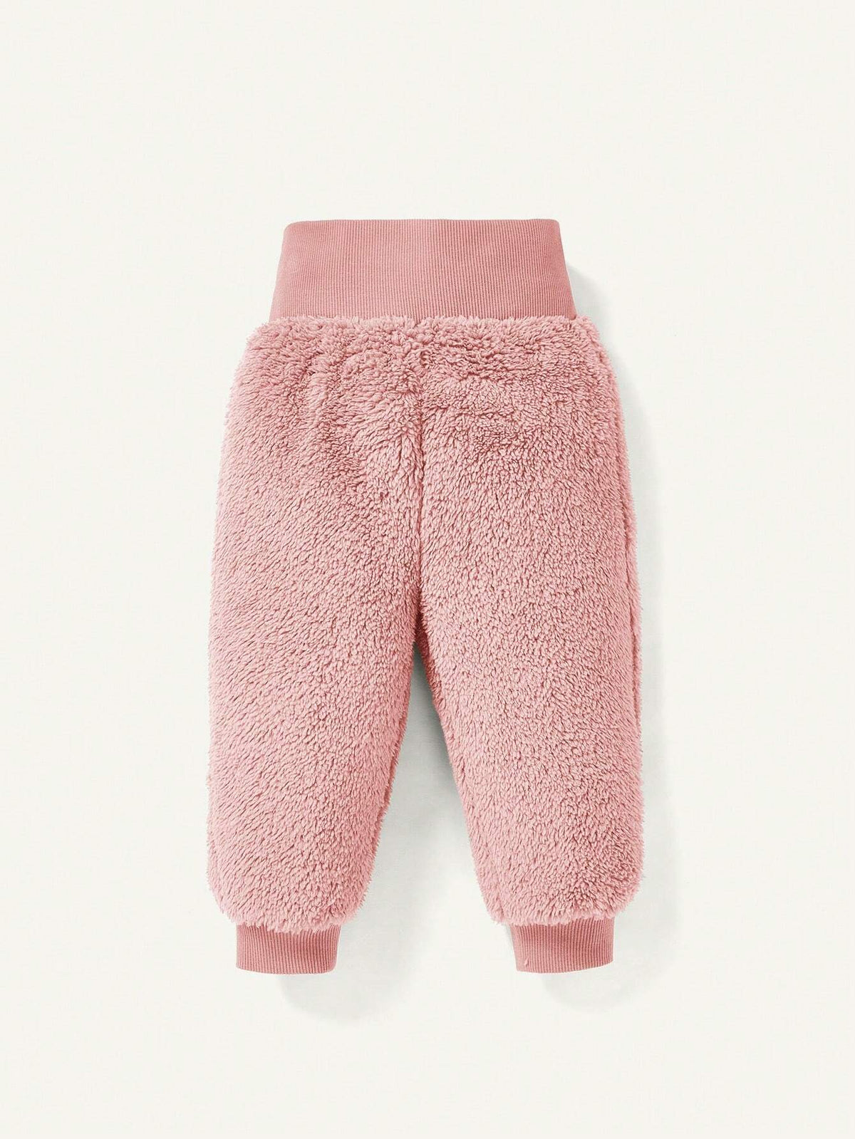 Cozy Pixies Baby Girl Dusty Pink Fleece Pants Set - Dusty Pink