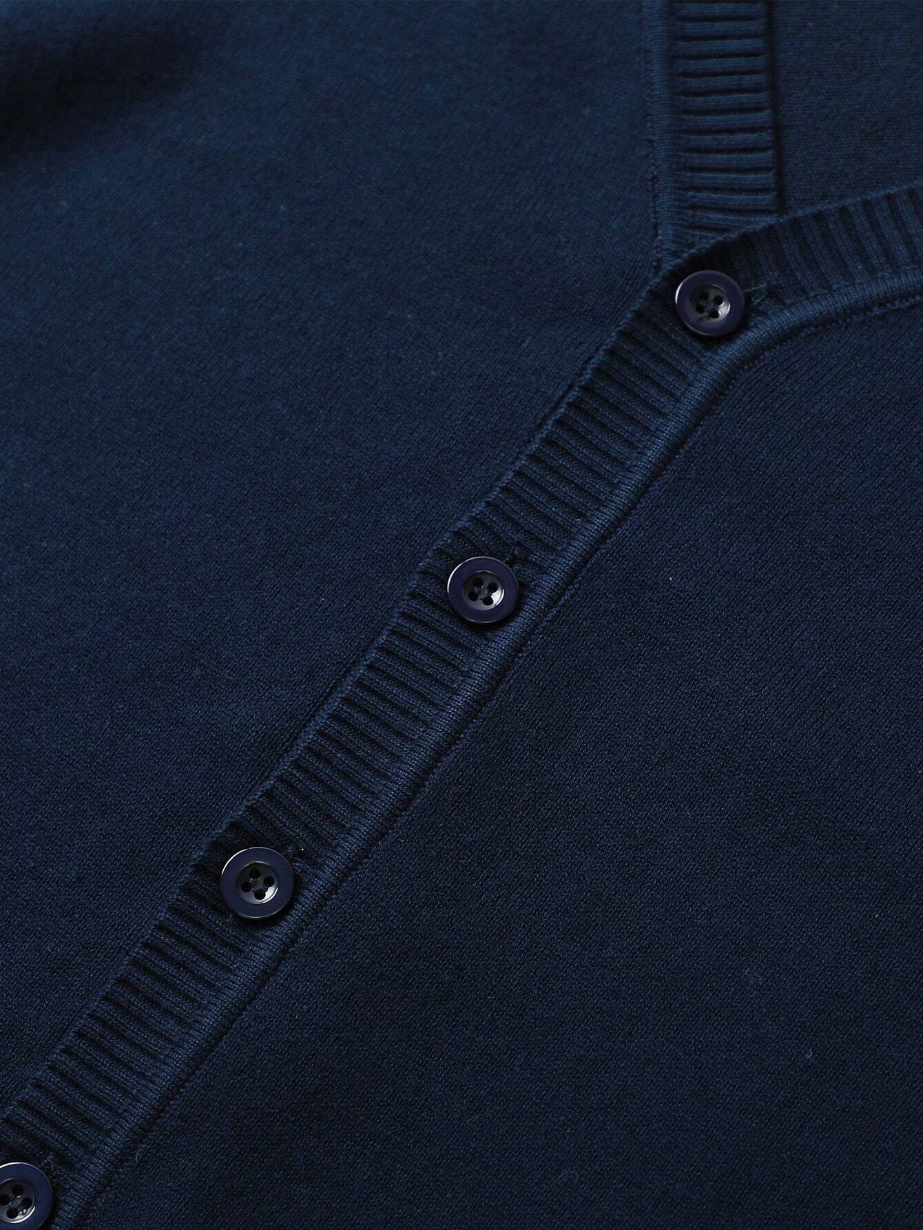 Cardigan Garçon Pull Uni Boutonné
