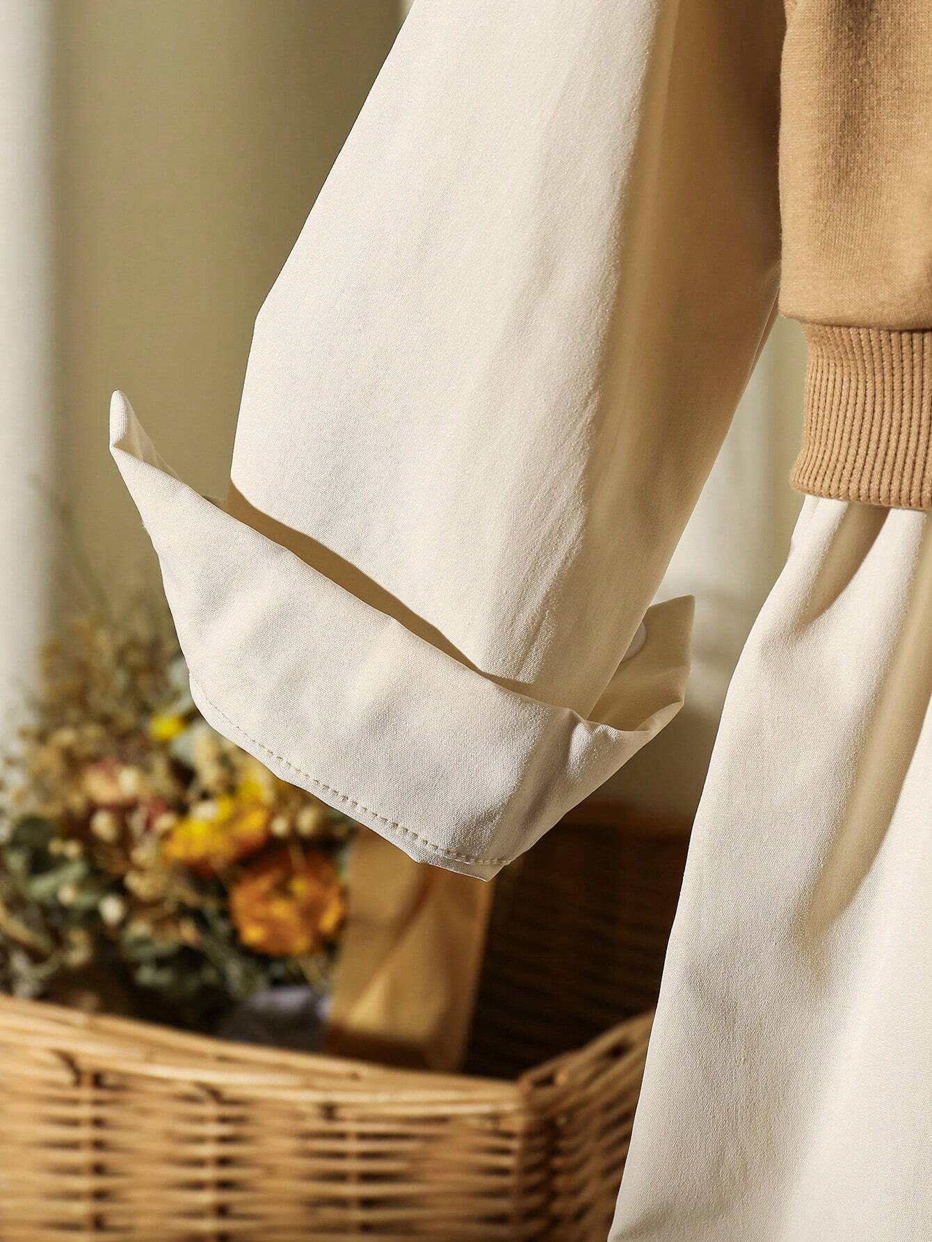 Ensemble Fille Robe Chemise Blanche & Débardeur