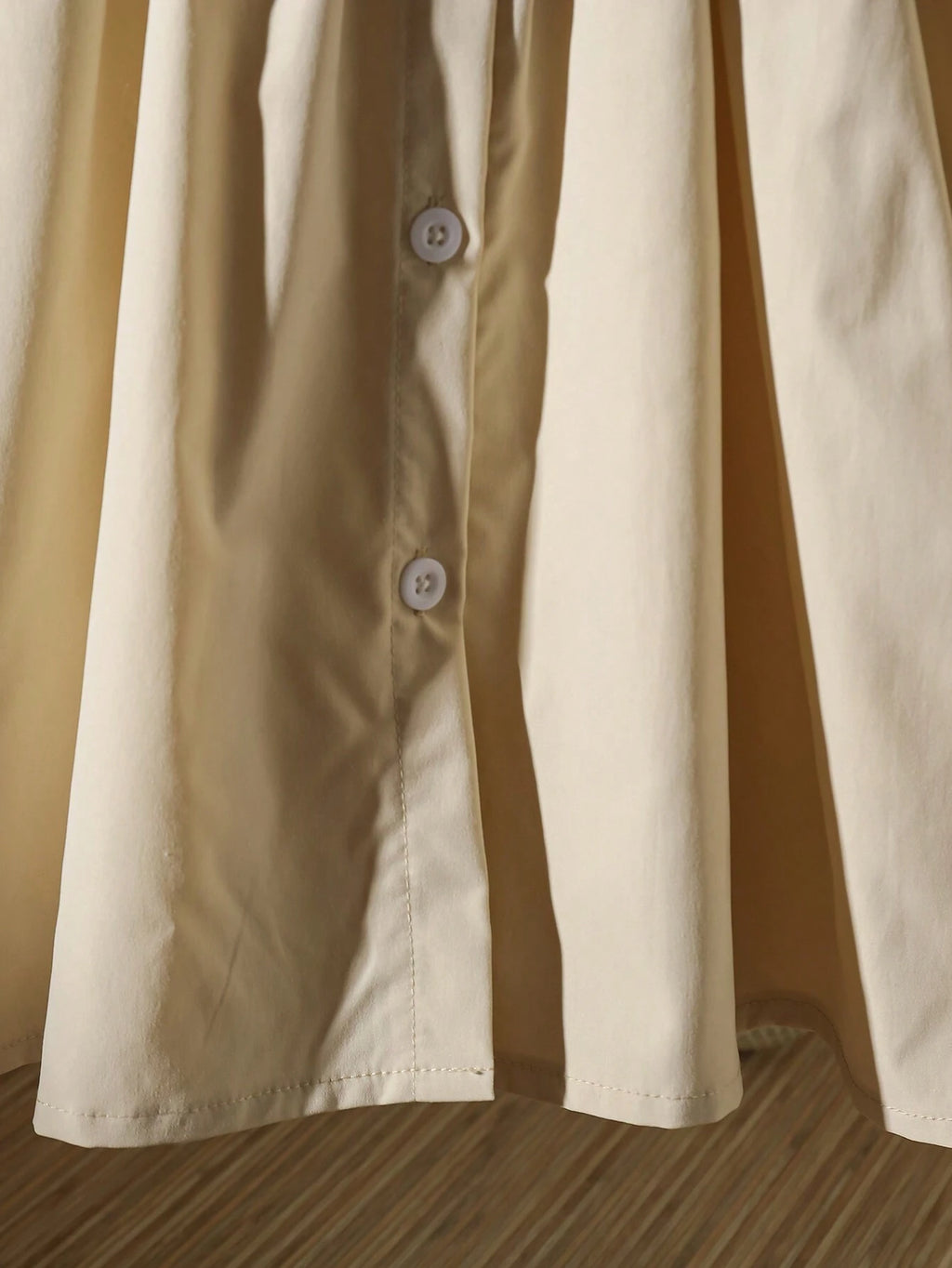 Ensemble Fille Robe Chemise Blanche & Débardeur