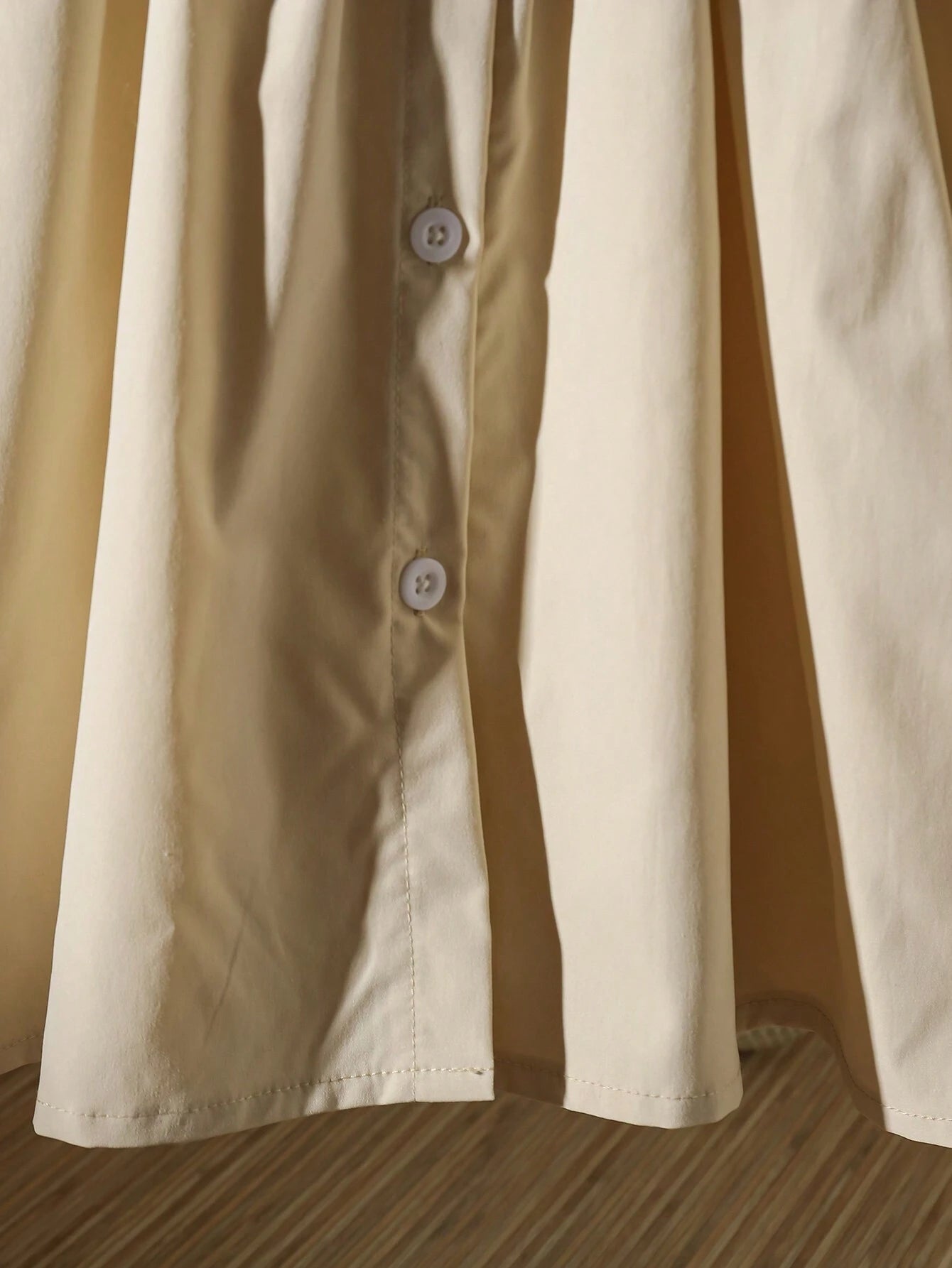 Ensemble Fille Robe Chemise Blanche & Débardeur