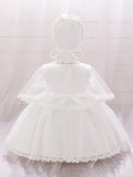 Baby Girl Lace Mini Christening Gown 3 Piece Set