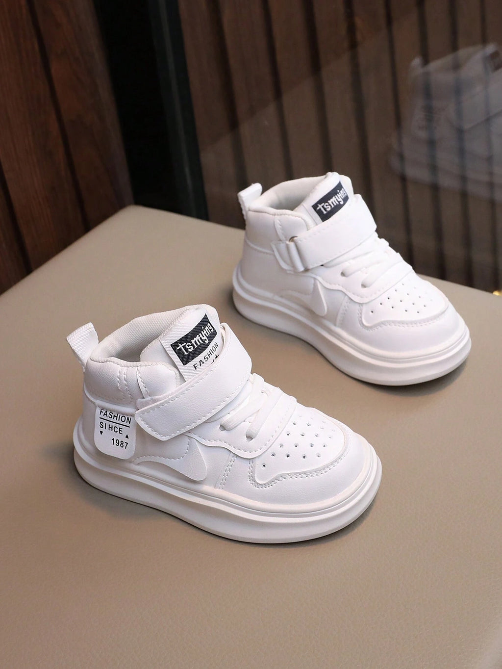 Kids' Korean-Style High-Top Soft-Sole Sport Sneakers
