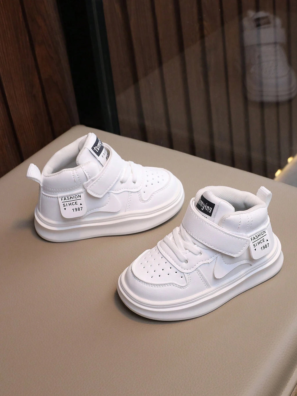 Kids' Korean-Style High-Top Soft-Sole Sport Sneakers