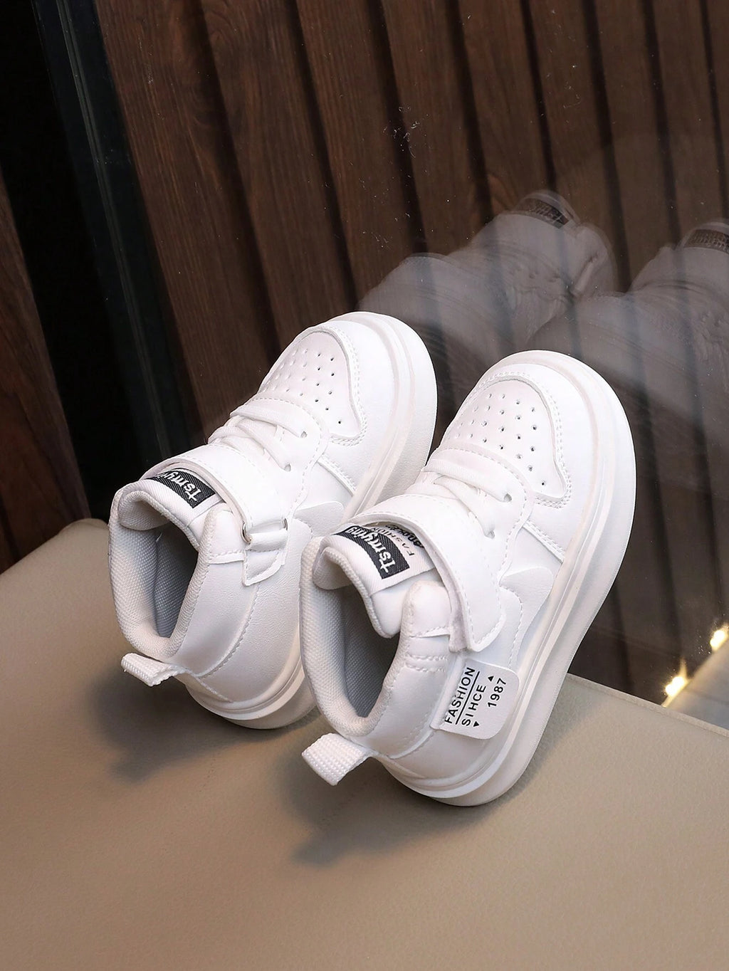 Kids' Korean-Style High-Top Soft-Sole Sport Sneakers