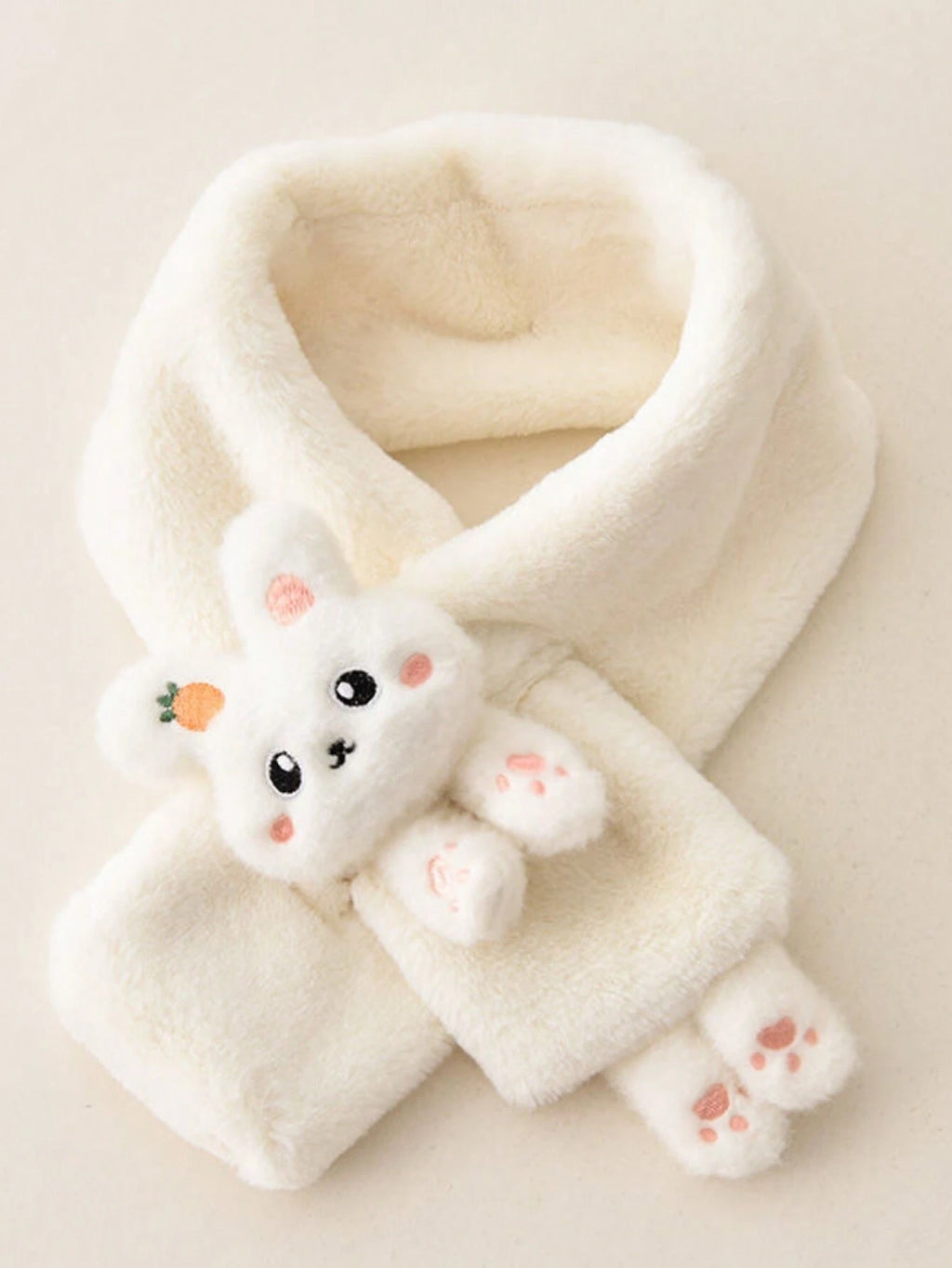 Kids' Plush Cartoon Rabbit Warm Winter Scarf