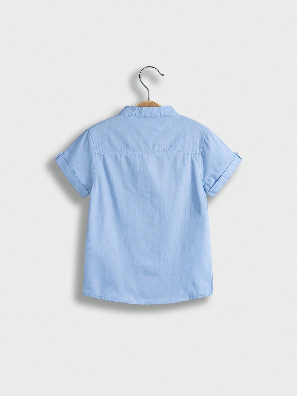 Boys' Light Blue Round-Neck Shirt
