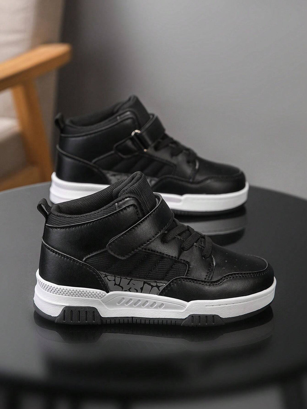 Boys' Casual All-Match Sneakers In Black