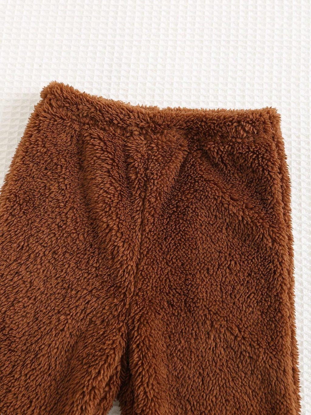 Ensemble sweat-shirt et pantalon de jogging à blocs de couleurs Cozy Pixies pour bébé garçon, motif ours
