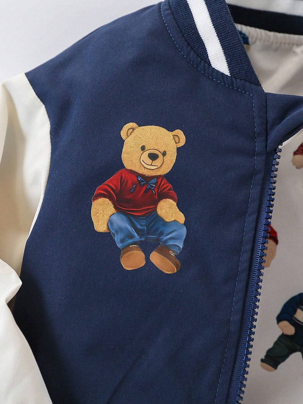 Bambinoo x Playful Pals Blouson Teddy Réversible Ours Bébé Garçon