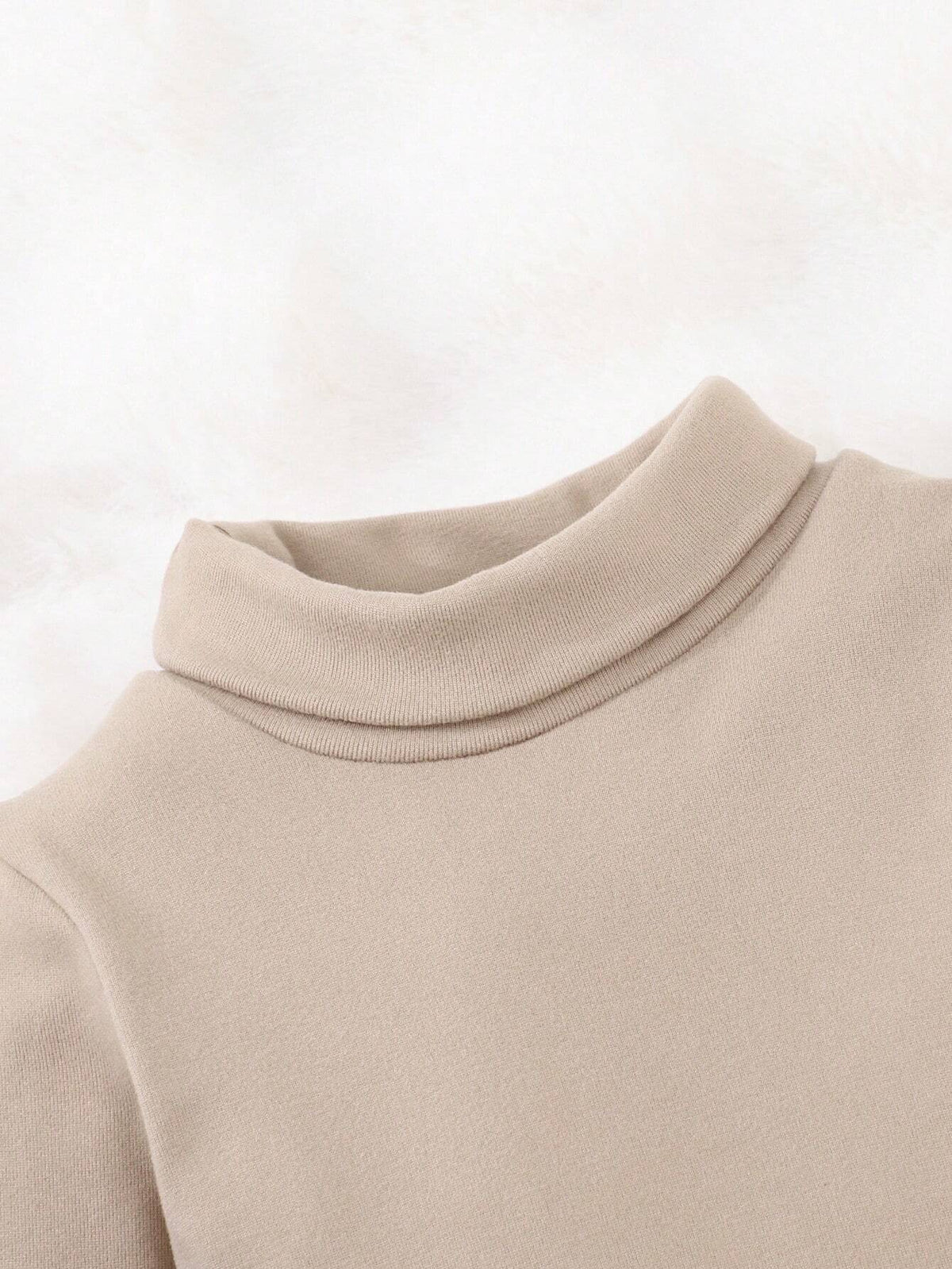 Baby Boy Thermal Fleece High Collar Bodysuit