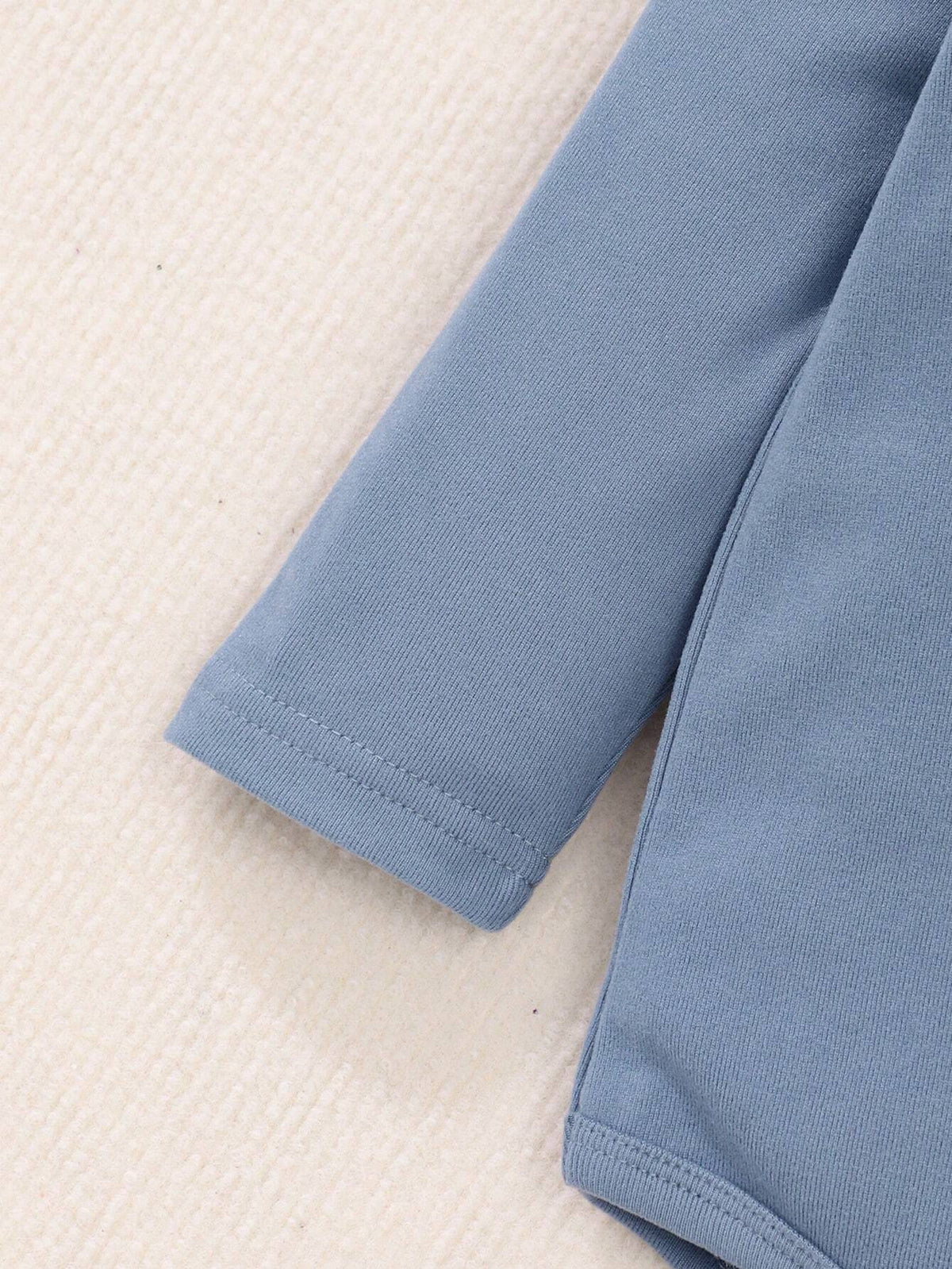 Baby Boy Thermal Fleece High Collar Bodysuit