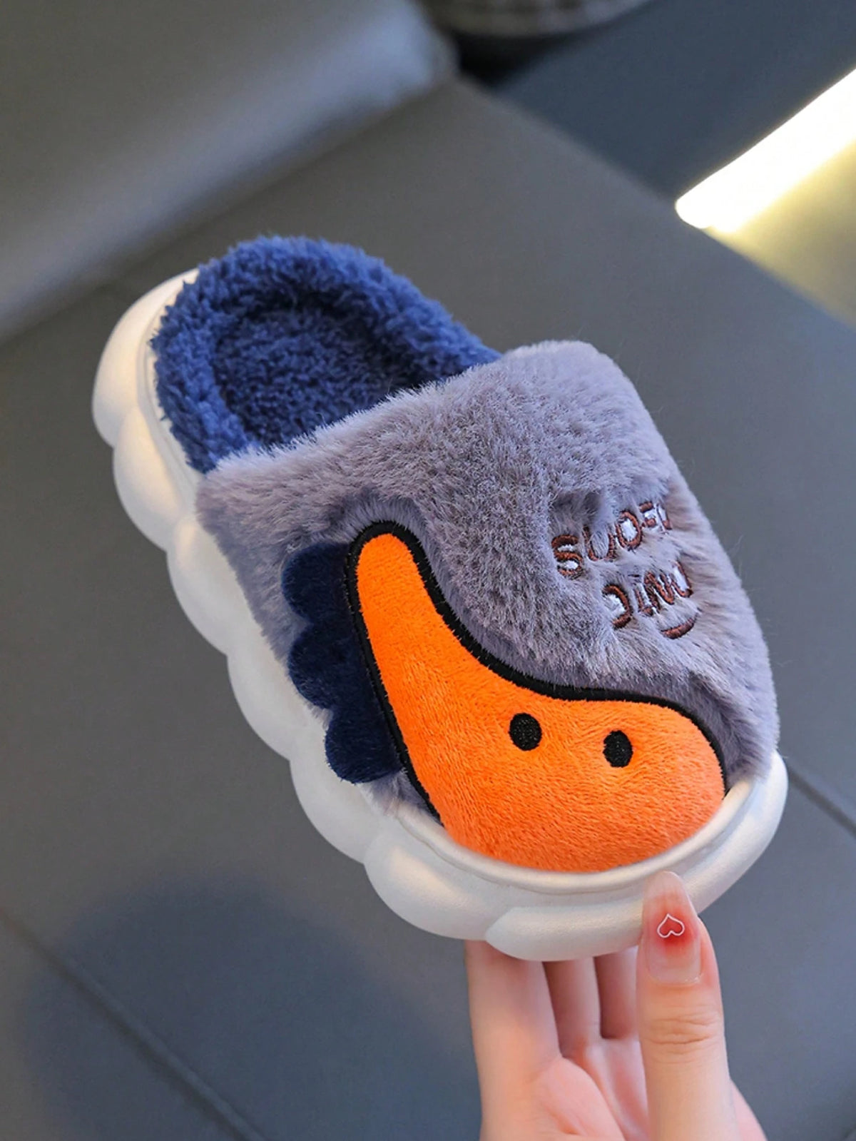 Bambinoo x Playful Pals Kids' Dinosaur Non-Slip Indoor Slippers
