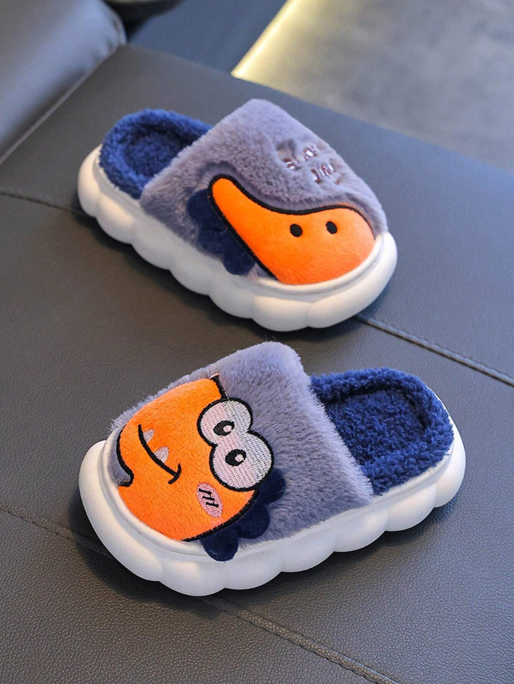 Bambinoo x Playful Pals Chaussons d'intérieur antidérapants pour enfants dinosaure