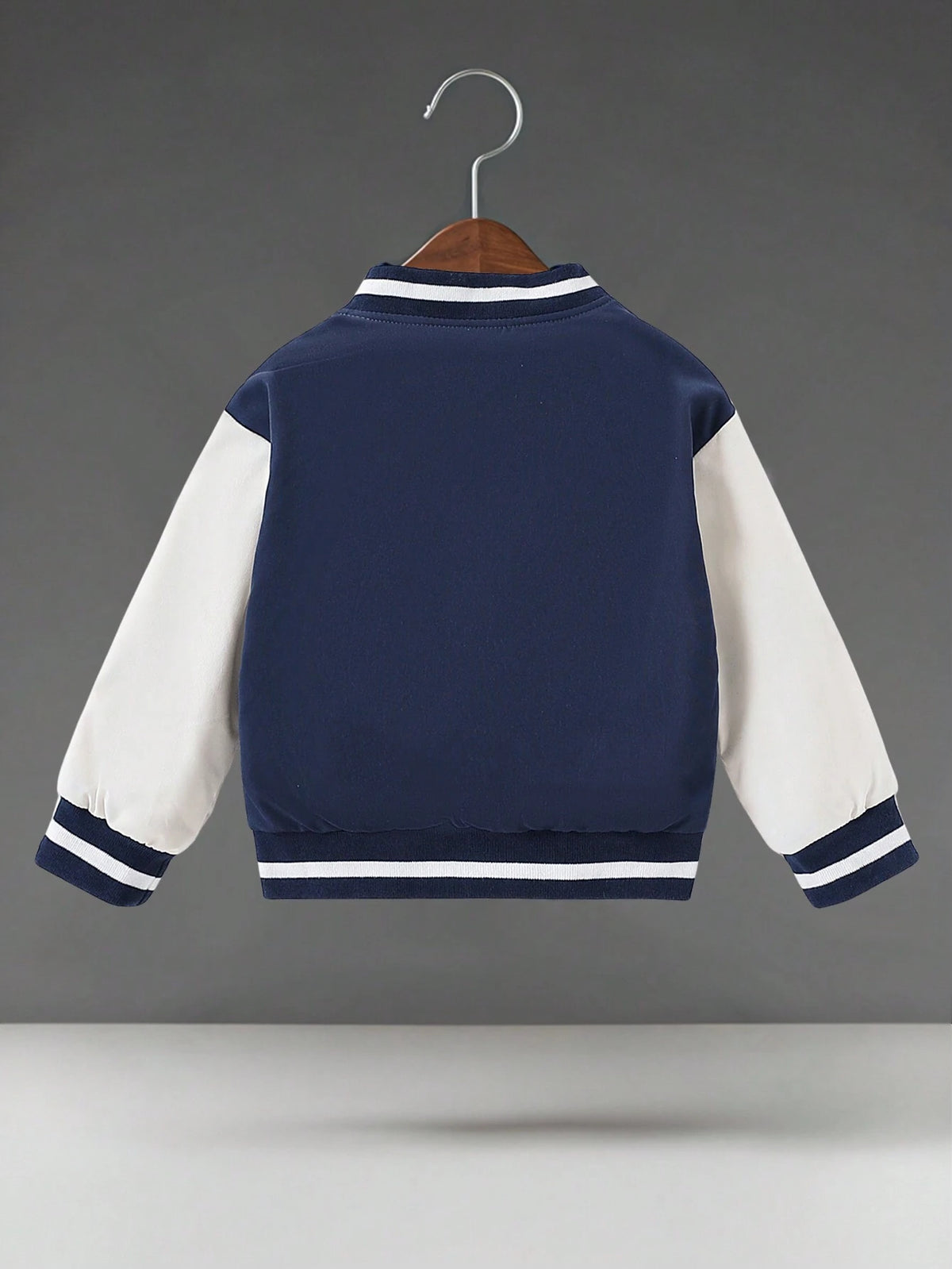 Bambinoo x Playful Pals Baby Boy Reversible Bear Varsity Jacket
