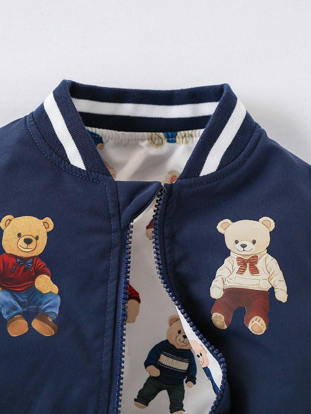 Bambinoo x Playful Pals Blouson Teddy Réversible Ours Bébé Garçon