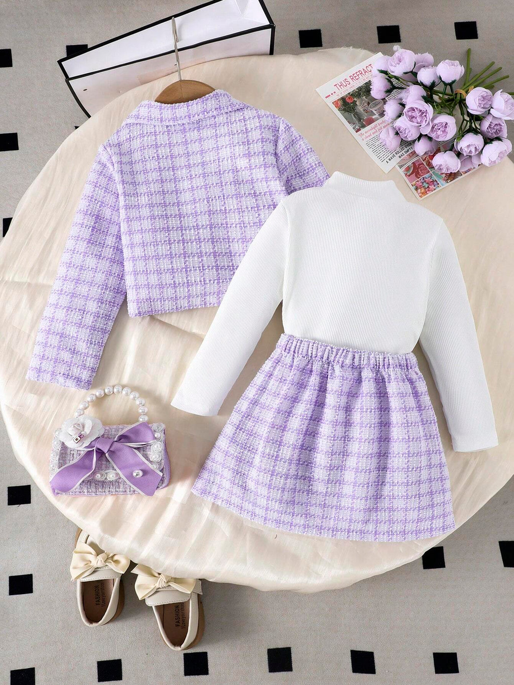 Girls' 3-Piece School Uniform Set