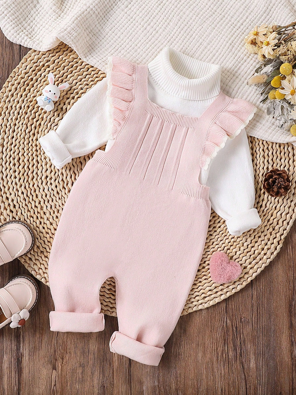 Baby Girl Bib Pants Jumpsuit