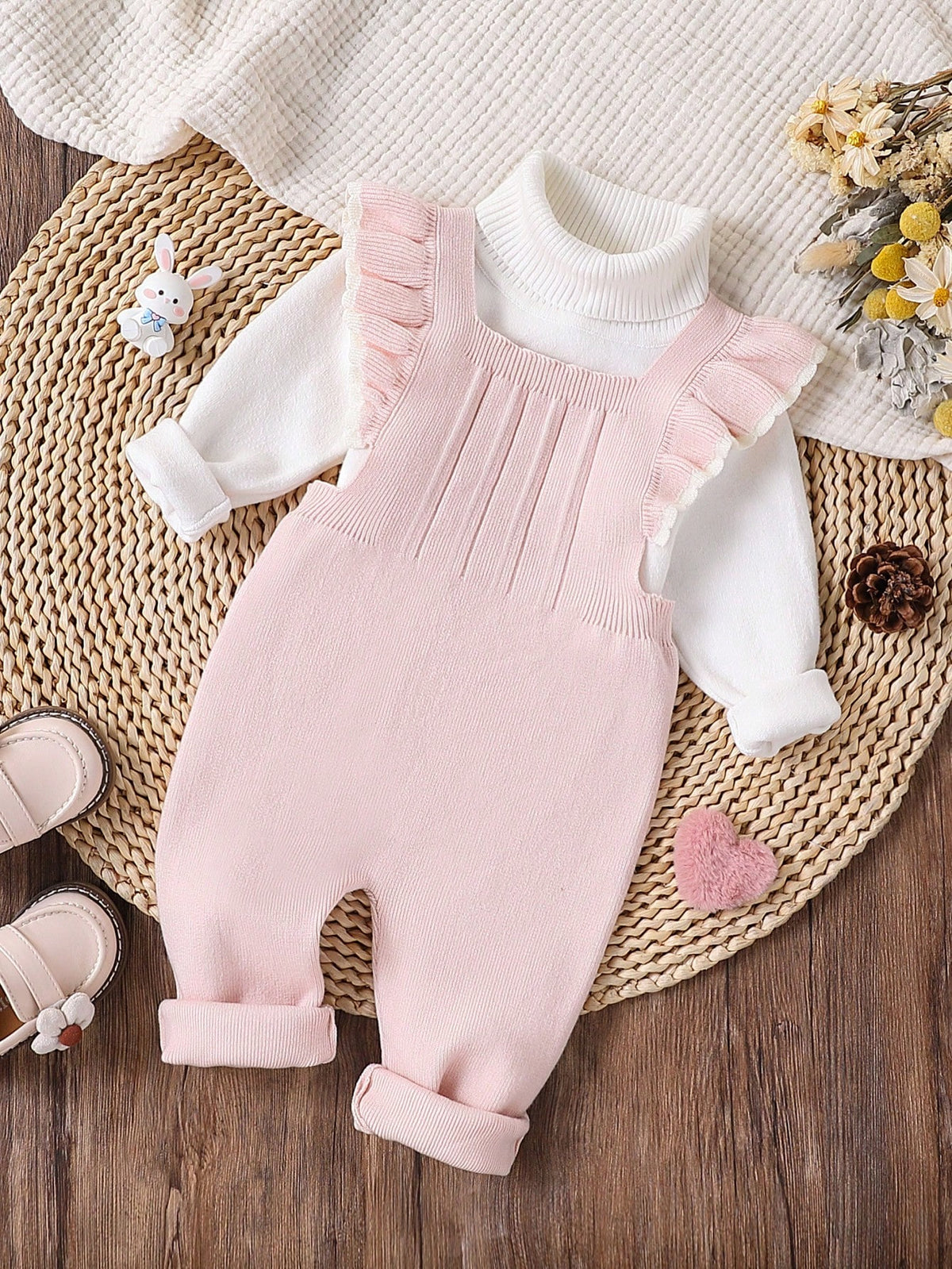 Baby Girl Bib Pants Jumpsuit