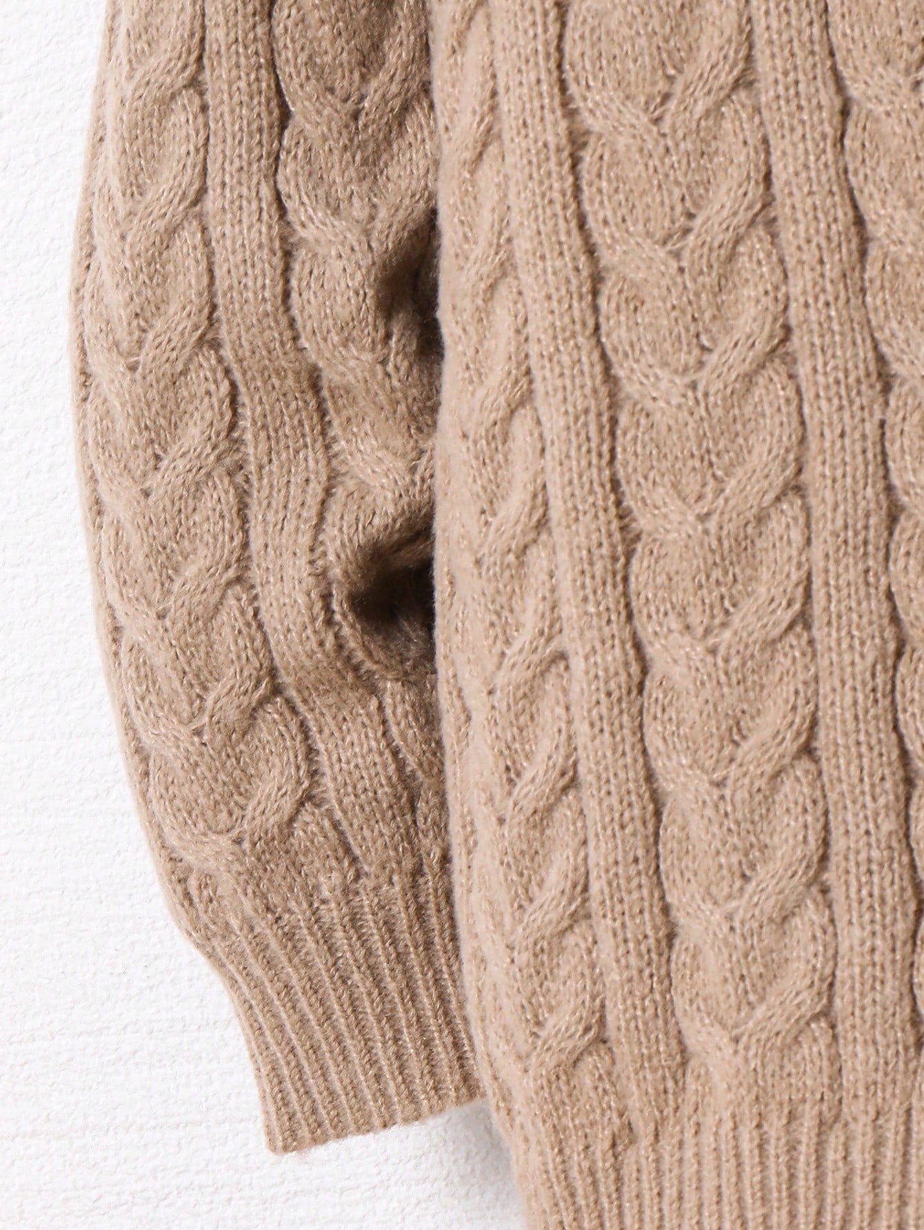 Cardigan Garçon Capuche Oversize Kaki