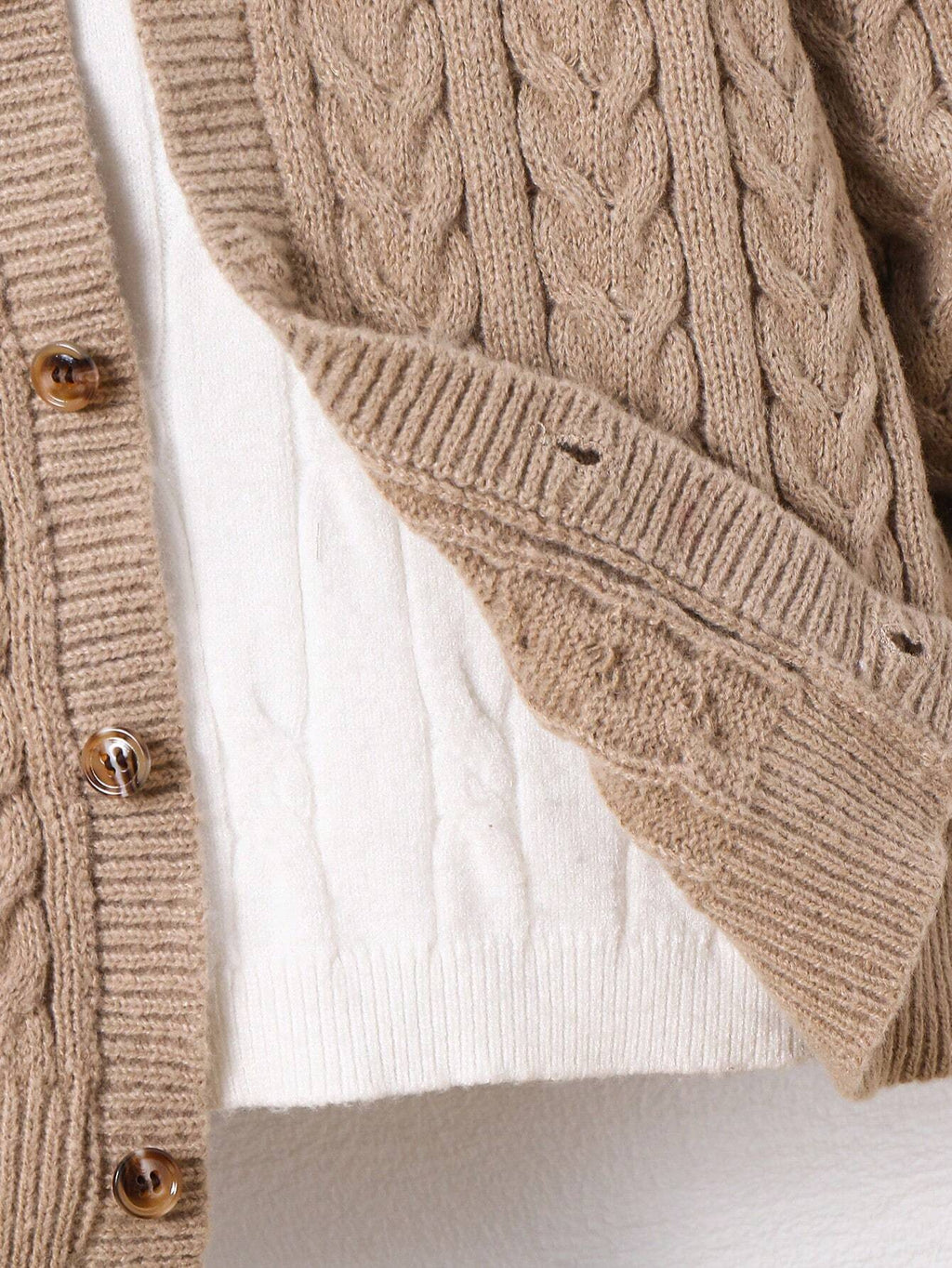 Cardigan Garçon Capuche Oversize Kaki