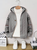 Sweat Capuche Garçon Carreaux