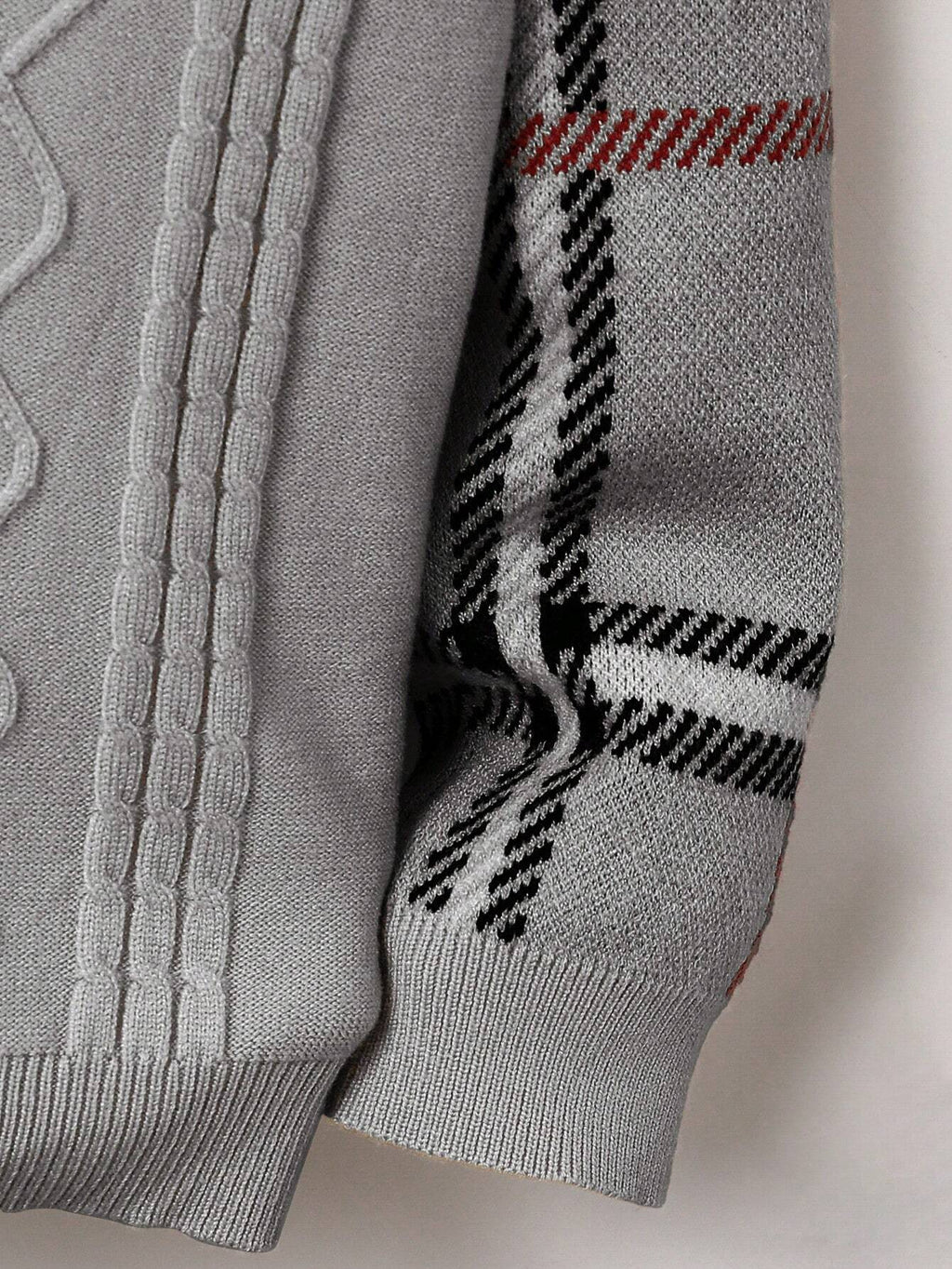 Sweat Capuche Garçon Carreaux