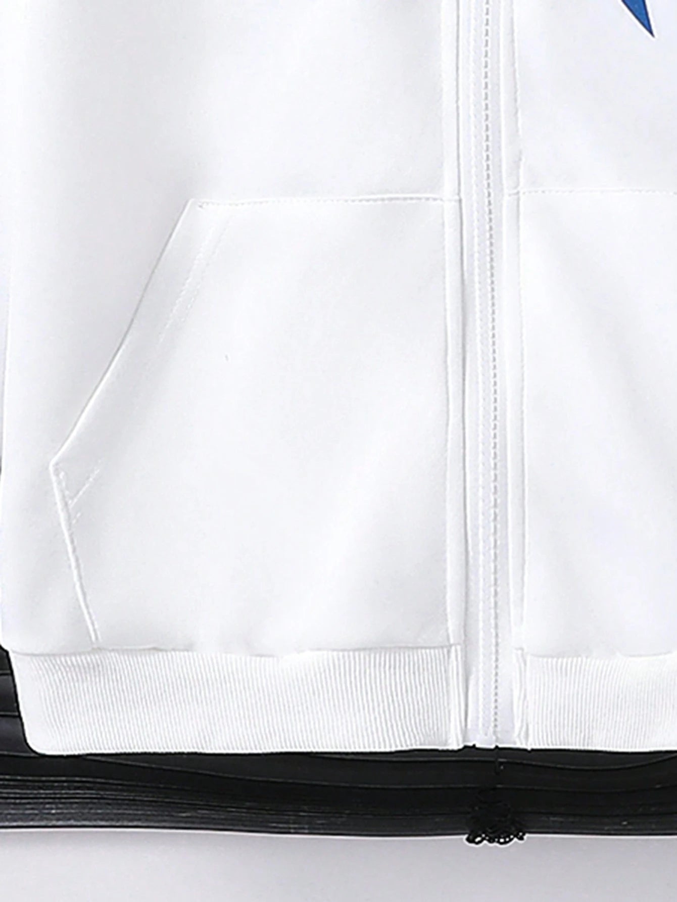Boys' Star Print Hooded Zip-Up Jacket