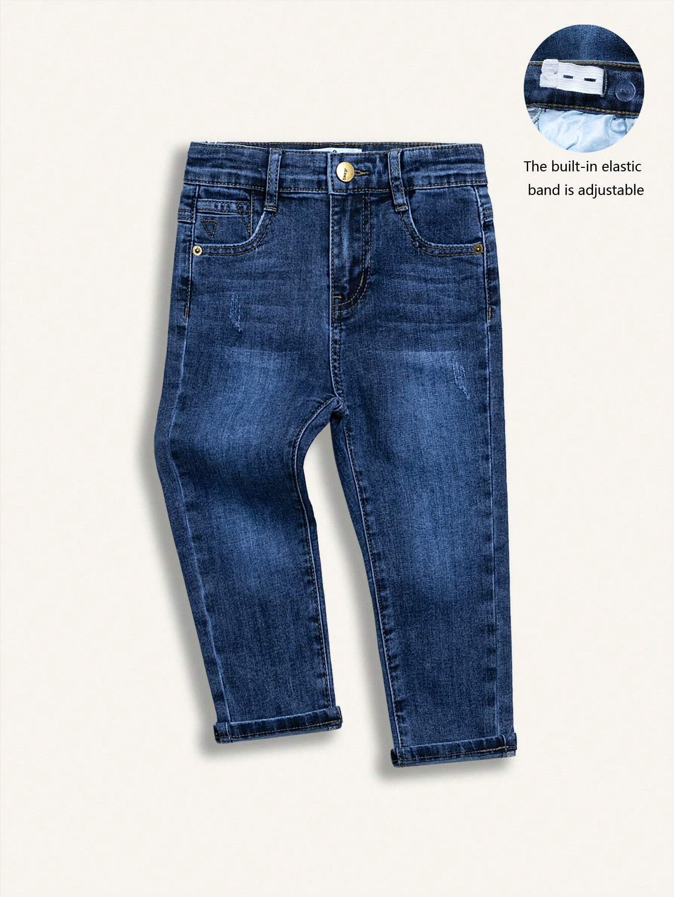 Boys' Salt-Washed Stretch Jeans