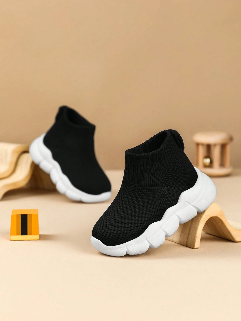 Infant Soft-Sole Lightweight Slip-On Prewalker Sock Shoes