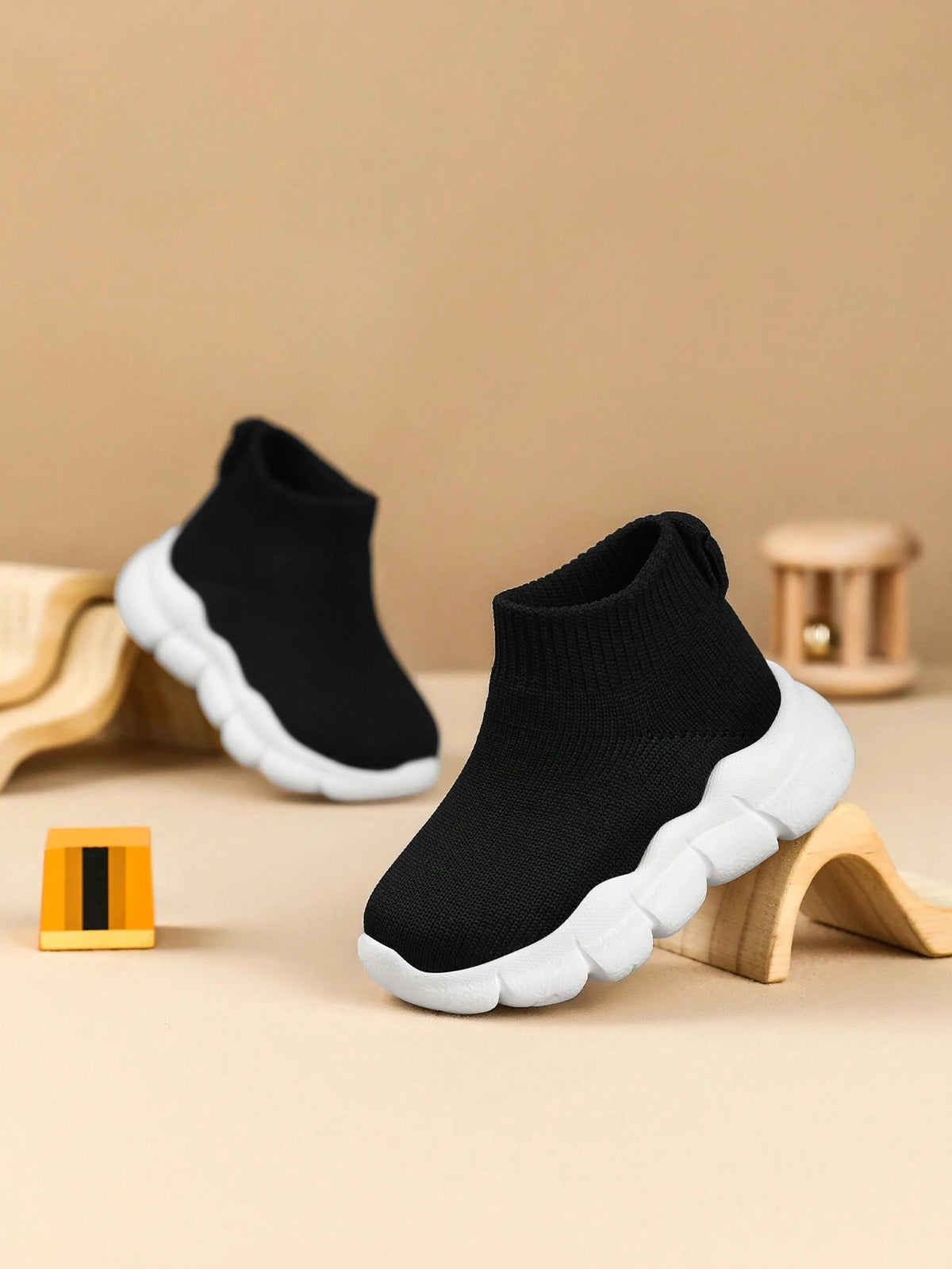 Infant Soft-Sole Lightweight Slip-On Prewalker Sock Shoes