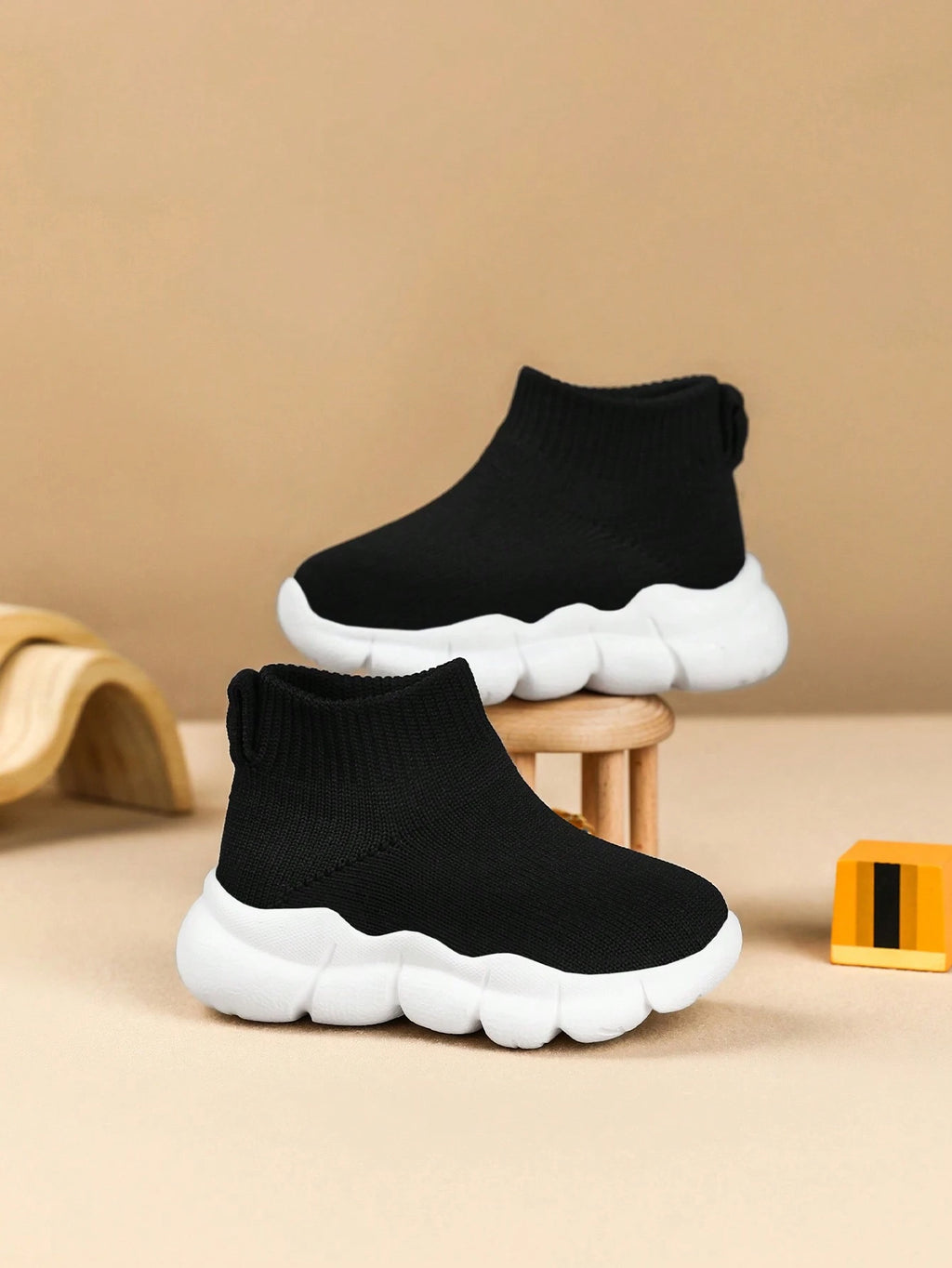 Infant Soft-Sole Lightweight Slip-On Prewalker Sock Shoes