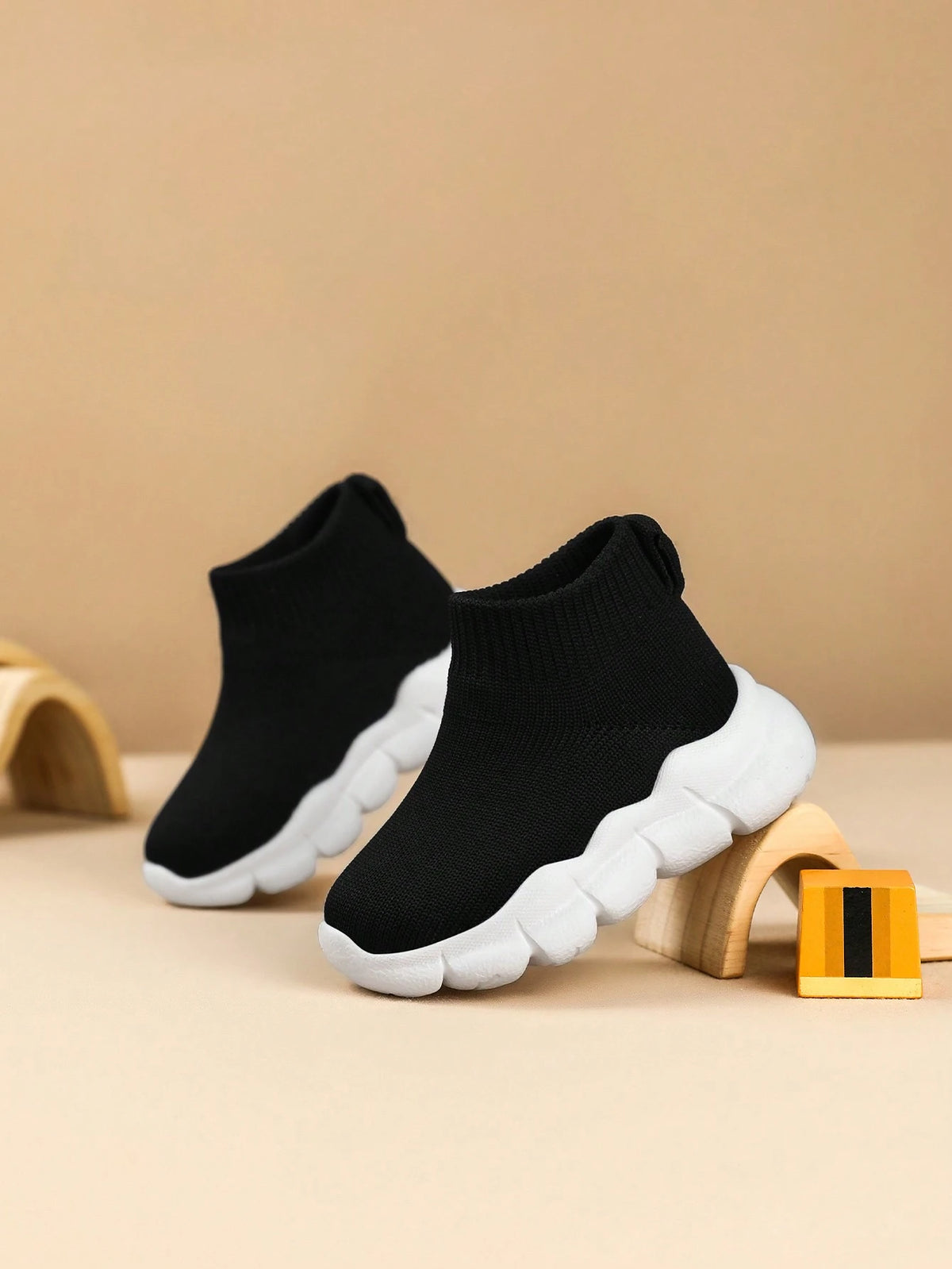 Infant Soft-Sole Lightweight Slip-On Prewalker Sock Shoes