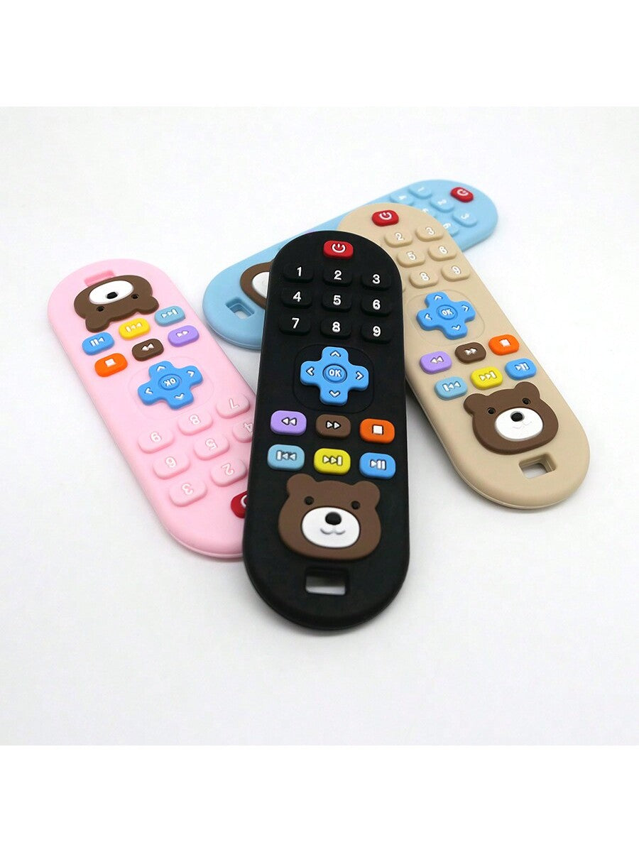 Bneseus Remote Control Cartoon Bear Silicone Baby Teether Toy