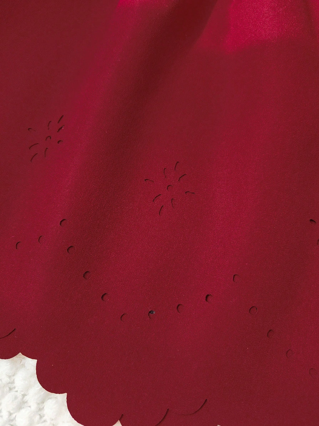 Robe d'été rouge bordeaux pour bébé fille Souflis