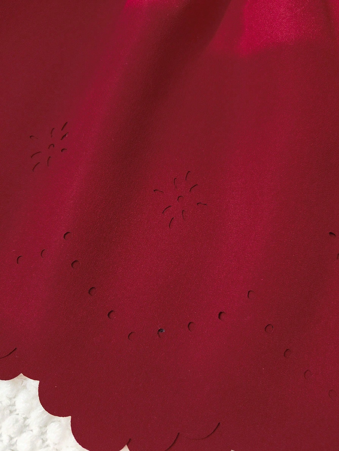 Robe d'été rouge bordeaux pour bébé fille Souflis