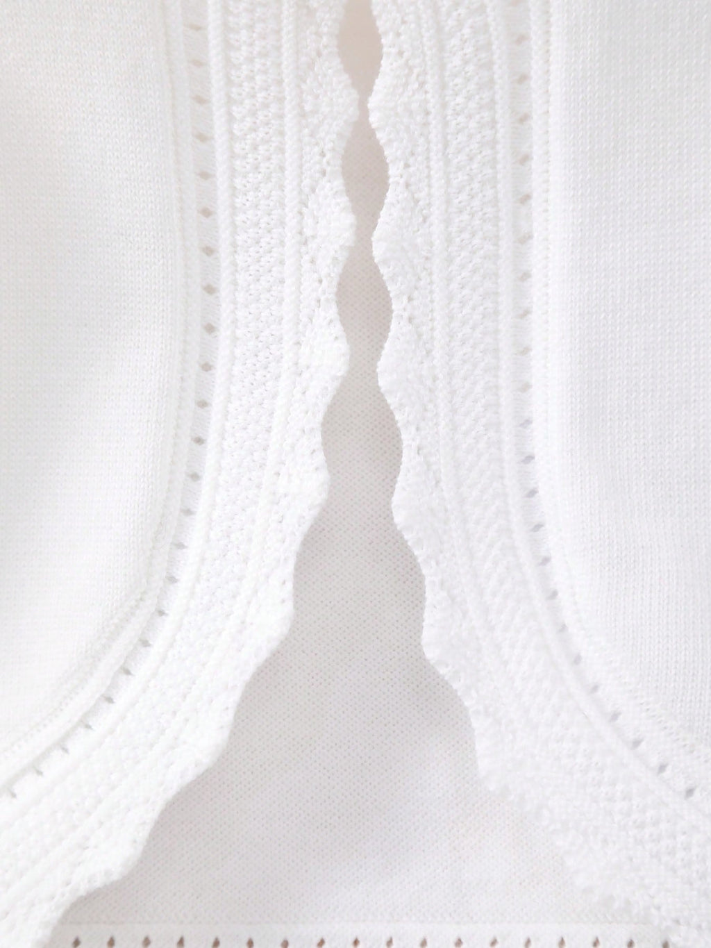 Cardigan Fille Dentelle Col & Poignets