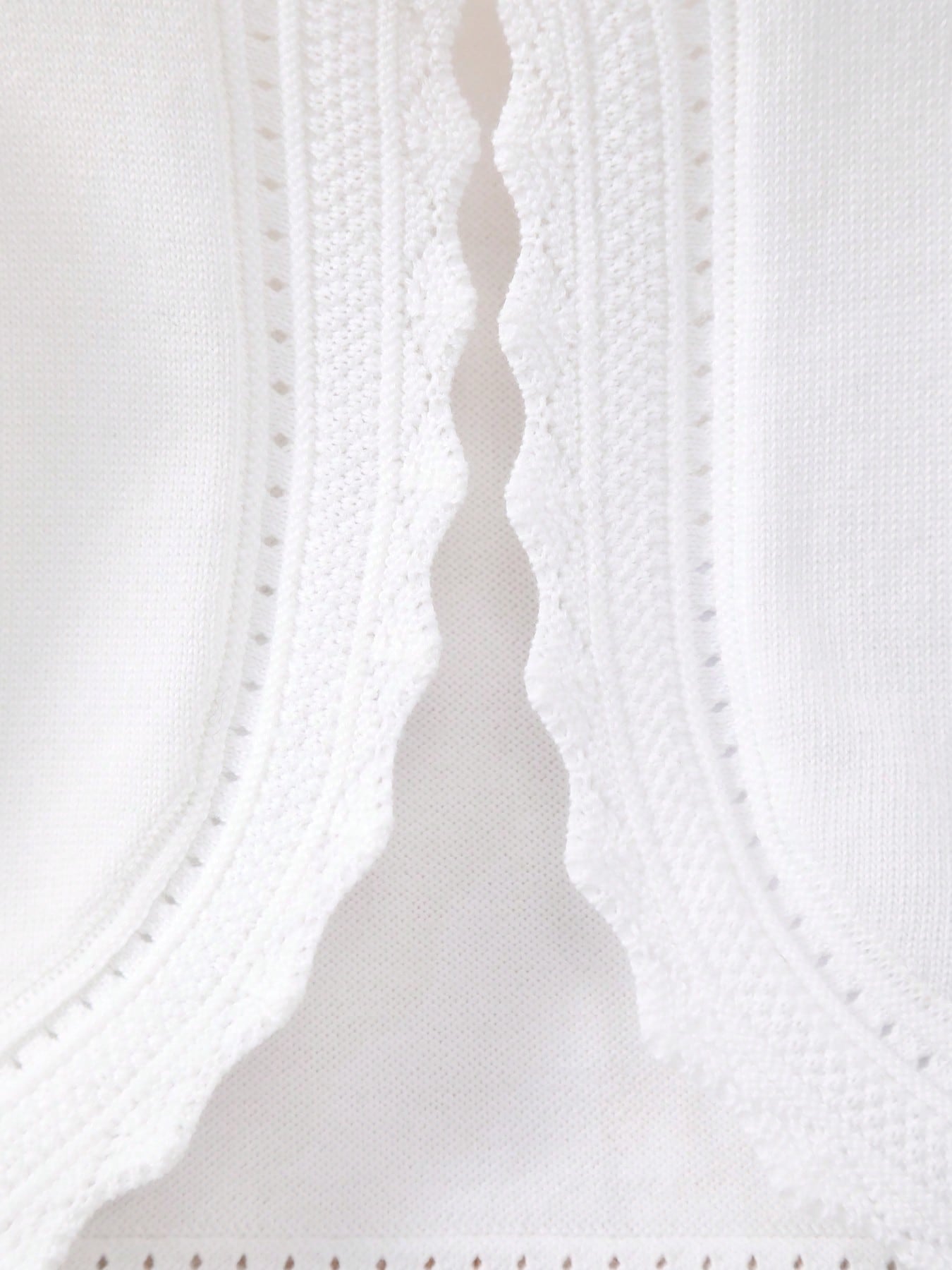 Cardigan Fille Dentelle Col & Poignets