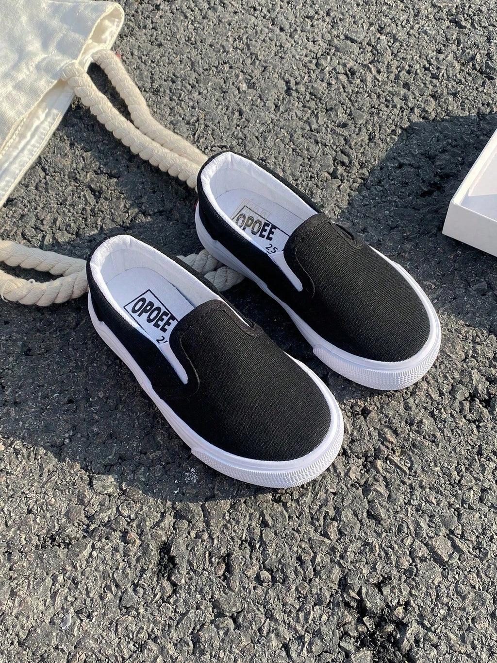 Bambinoo x OPOEE Playful Pals Kids' Classic Low-Cut Canvas Shoes