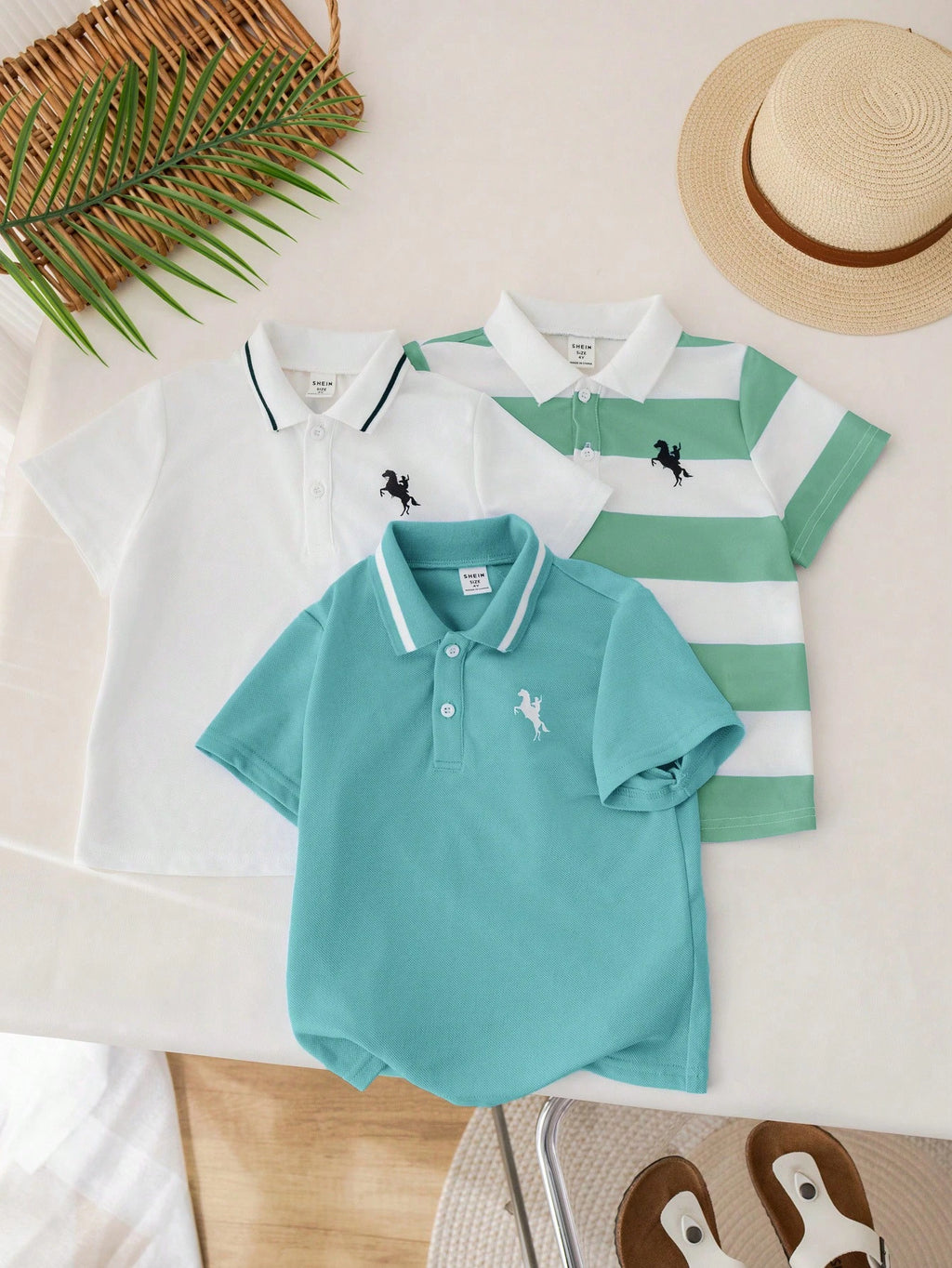Lot de 3 Polos Garçon Sport Style Collège