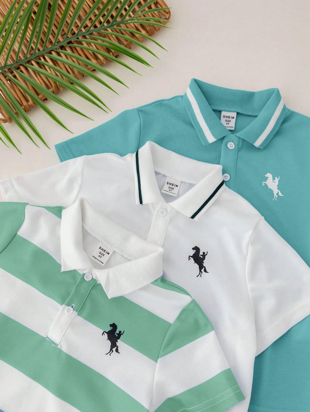 Lot de 3 Polos Garçon Sport Style Collège